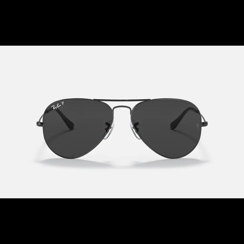Like NEW Ray-ban Black Aviator Sunglasses